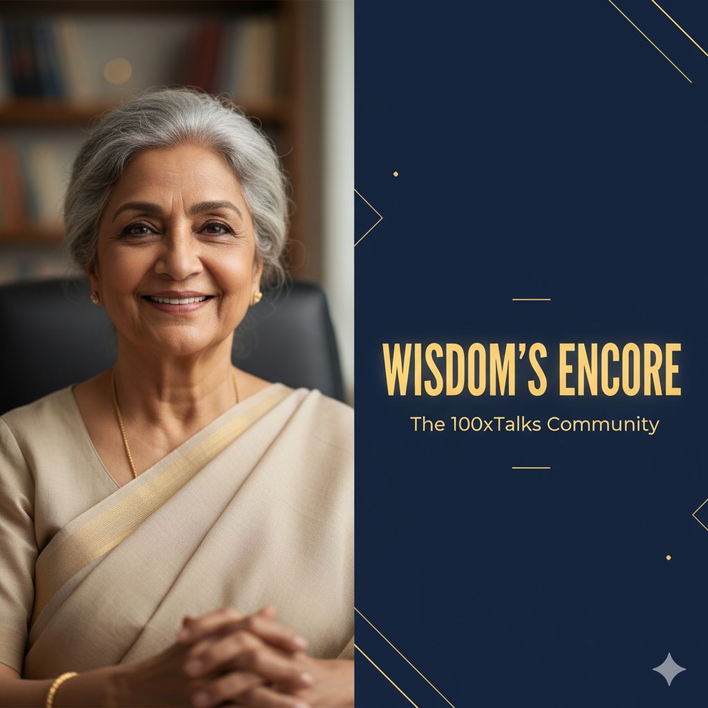 Stop watching TV. Your 30 years of experience is priceless currency. https://100xTalks.com at BHARAT100X.com